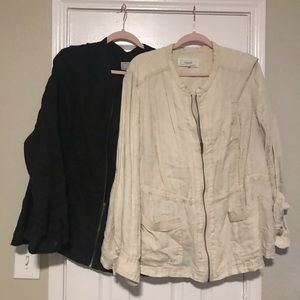 Two linen jackets
